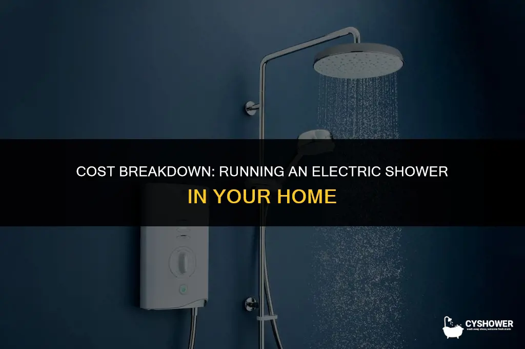 how much to run an electric shower
