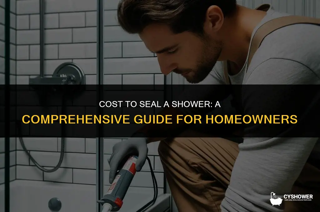 how much to seal a shower