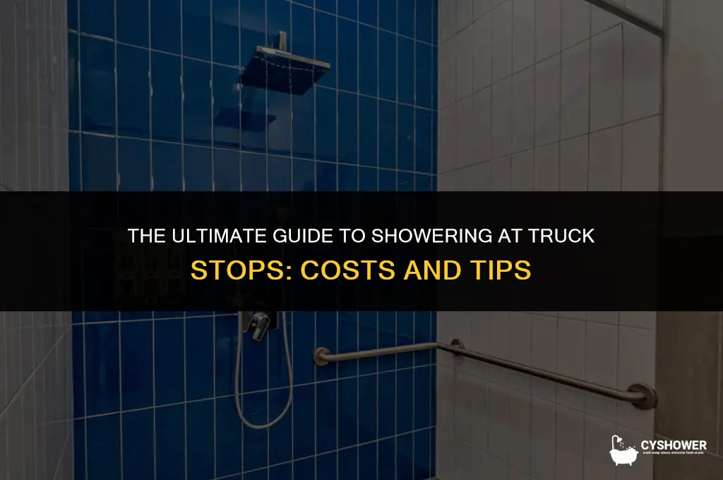 how much to shower at a truck stop