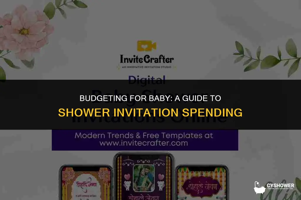 how much to spend on shower invites
