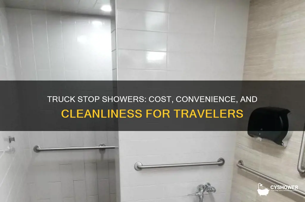 how much to take a shower at a truck stop