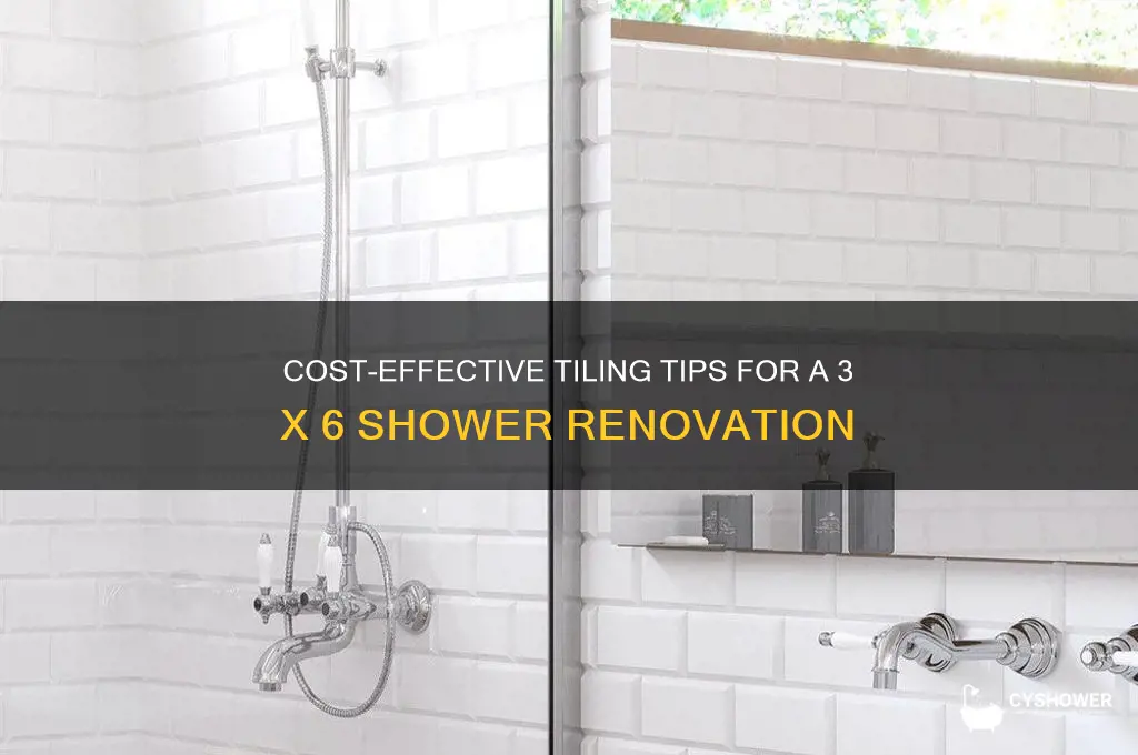how much to tile 3 x 6 shower