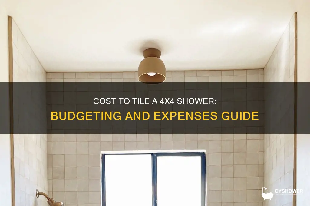 how much to tile a 4x4 shower