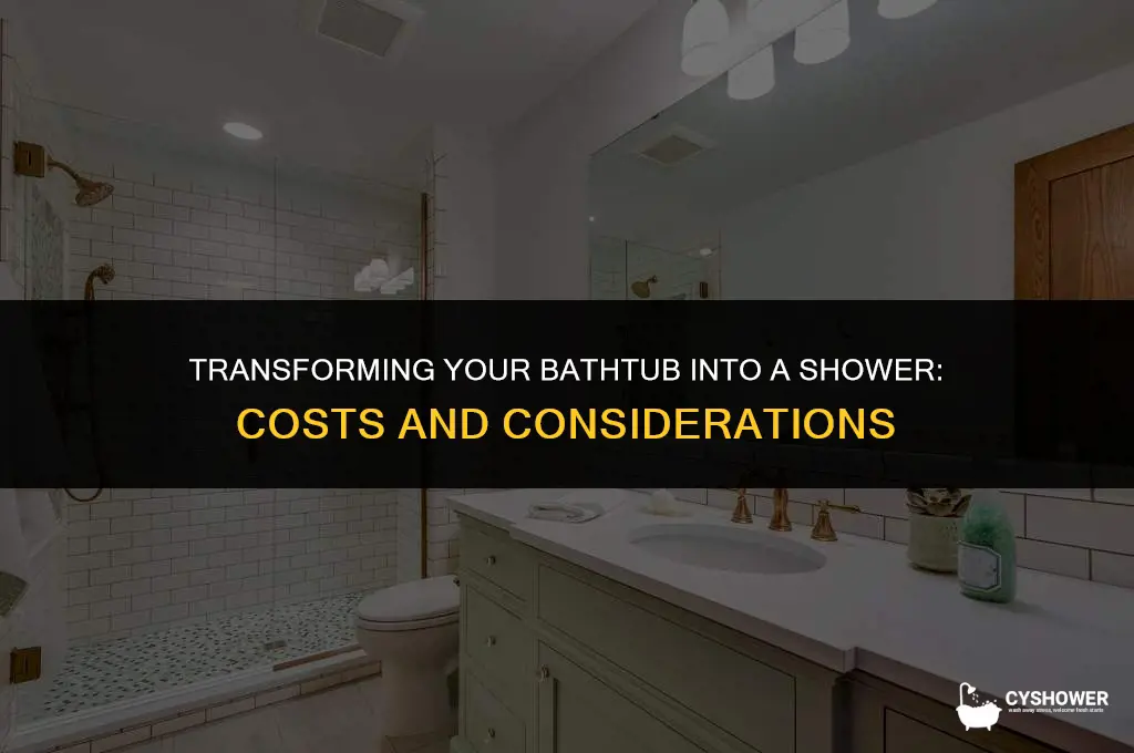 how much to turn a bathtub into a shower