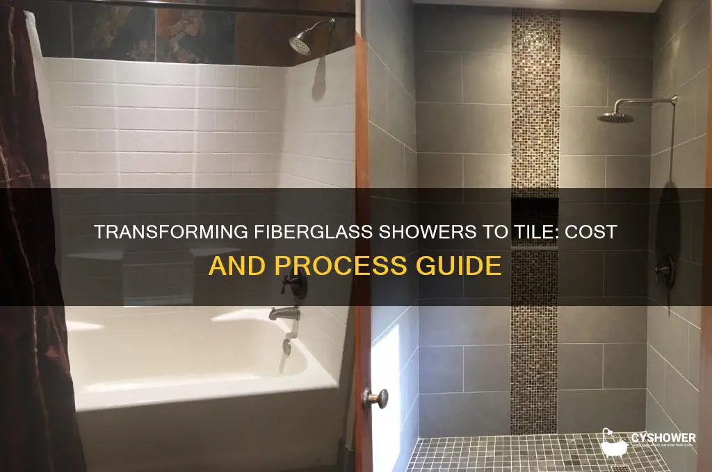 how much to turn fiberglass shower i to tile