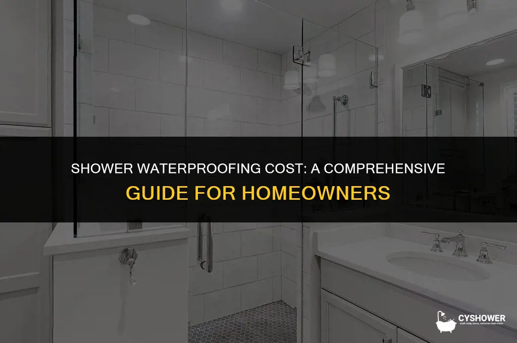 how much to waterproof a shower