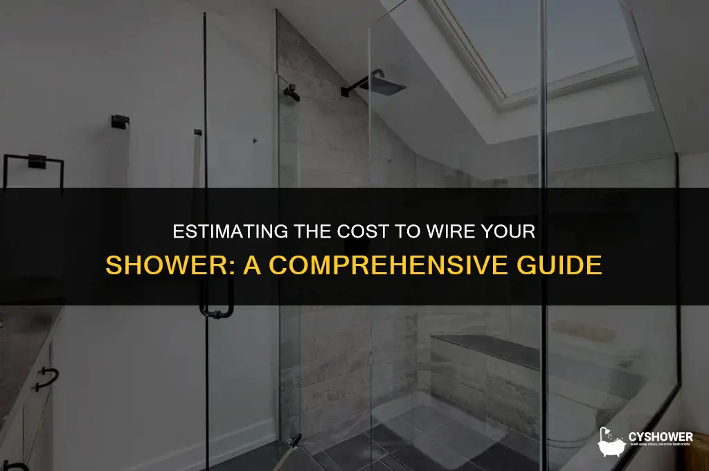 how much to wire a shower