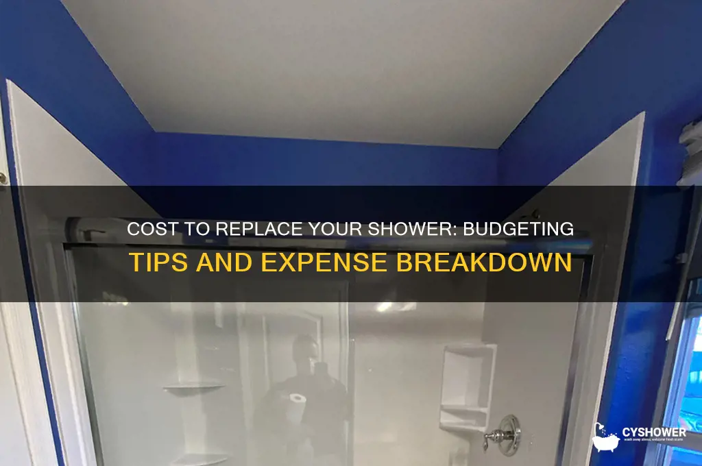 how much too replace shower