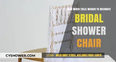 Tulle Tips: Perfect Amount for Bridal Shower Chair Decor
