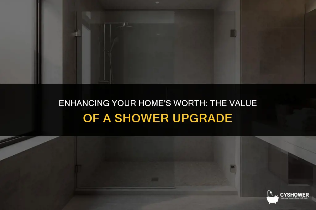how much value does a shower add