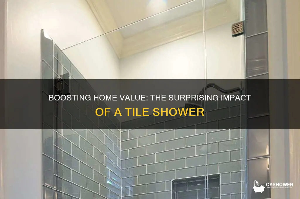how much value does a tile shower add