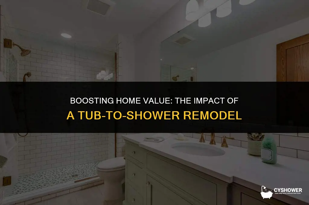 how much value does a tub to shower remodel add