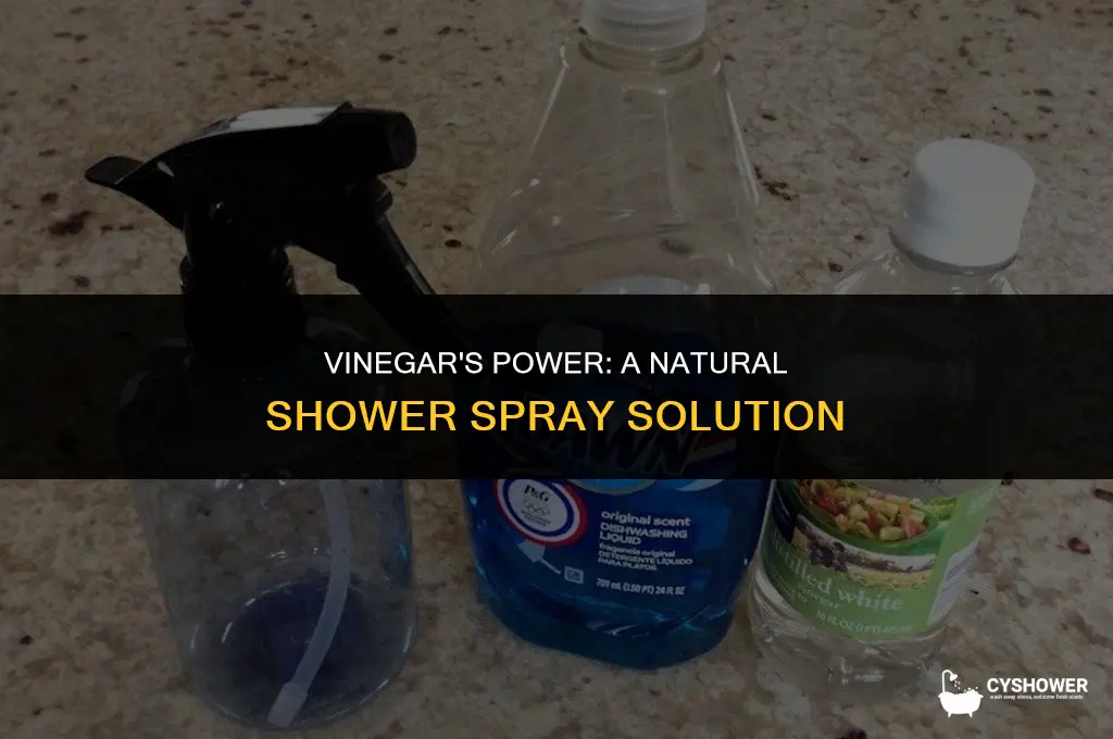 how much vinegar is good for a shower spray