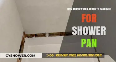Perfect Shower Pan Sand Mix: Optimal Water Ratio for Durability