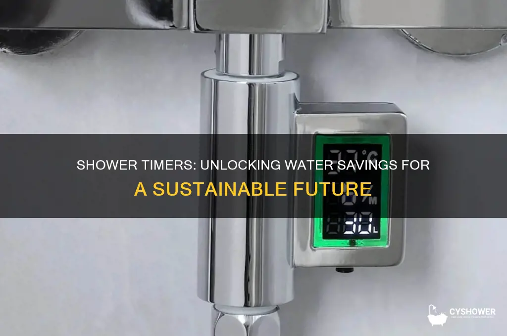 how much water do shower timers save
