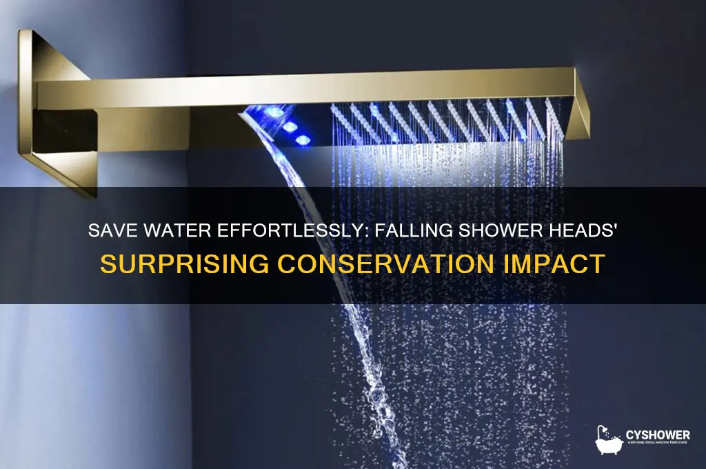 how much water does a falling shower head save