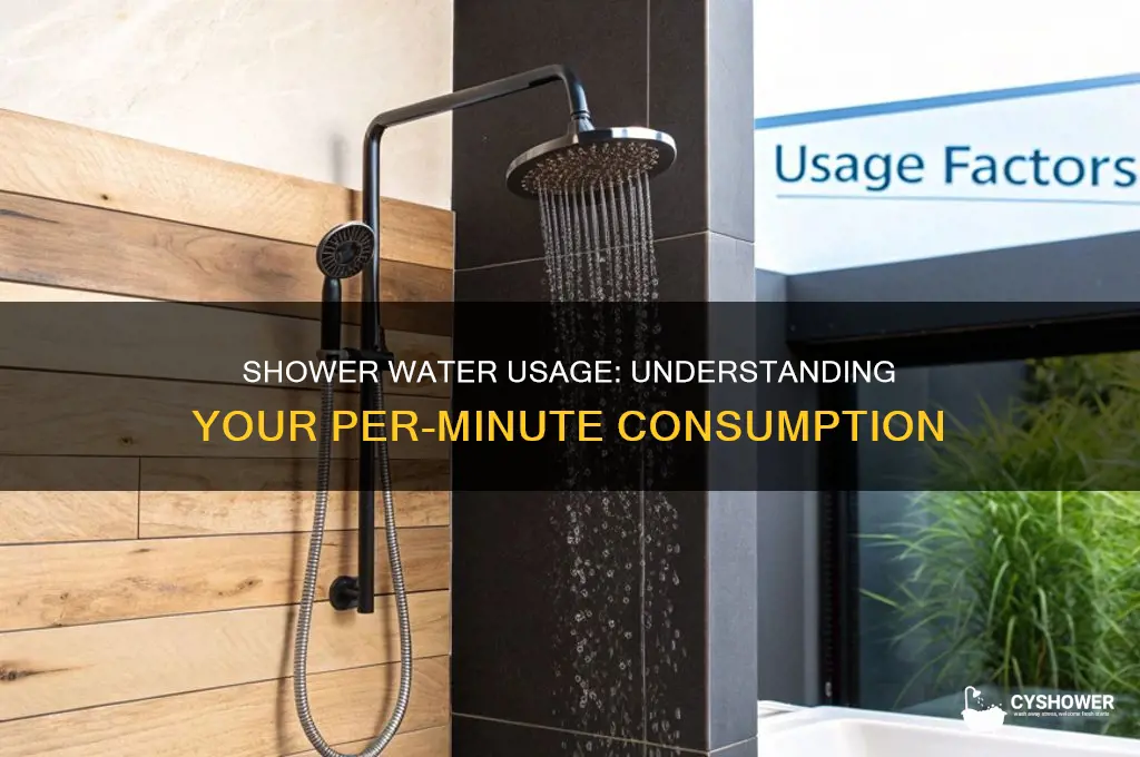 how much water does a shower take per minute