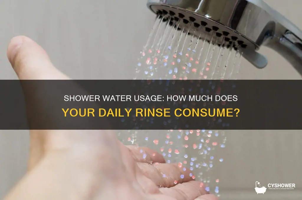 how much water does a shower take