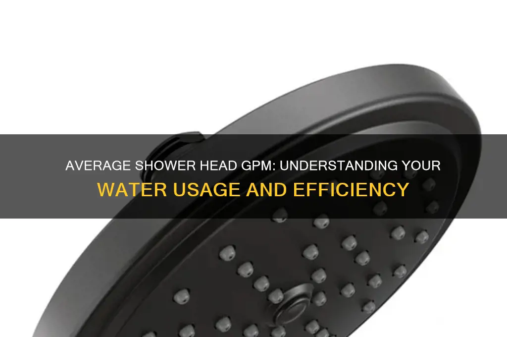 how much water does an average shower head gpm