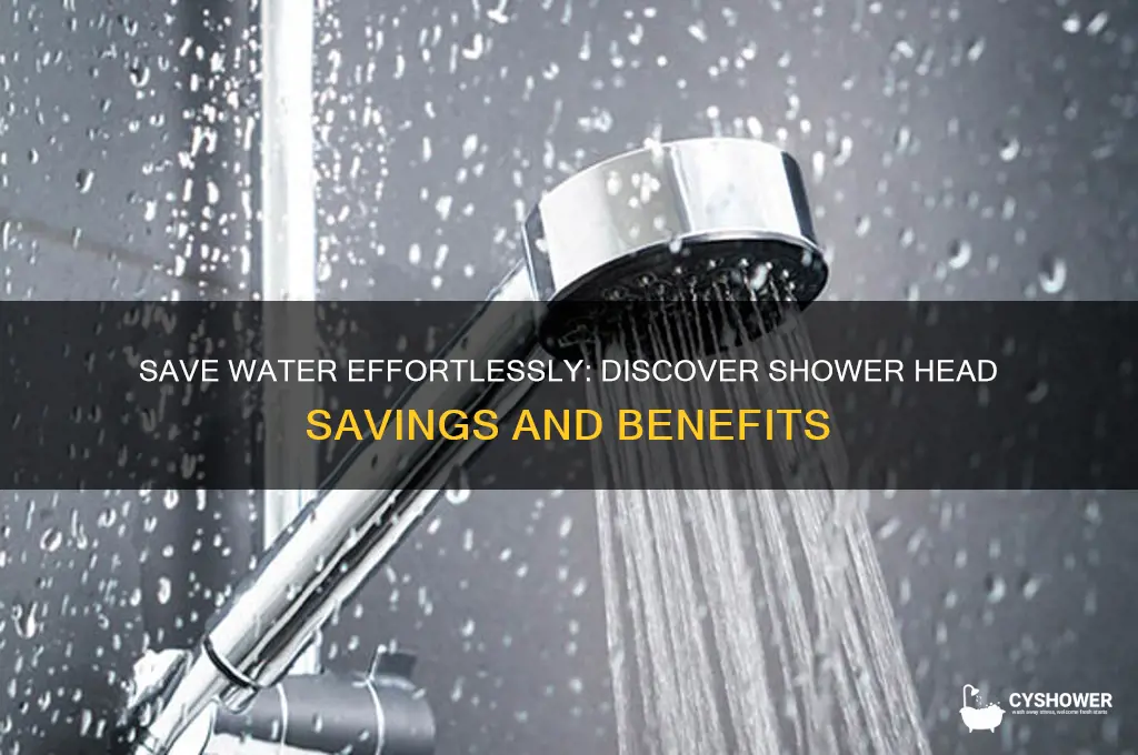 how much water does water saving shower head save