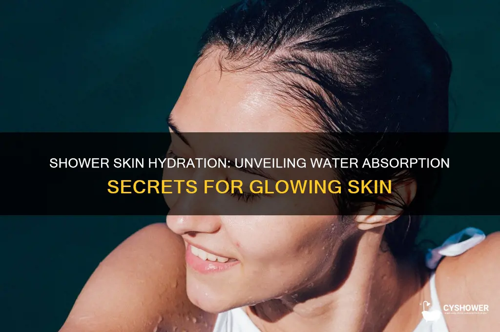 how much water does your skin absorb in the shower