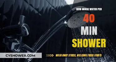 Shower Water Usage: How Much Water Does a 40-Minute Shower Consume?