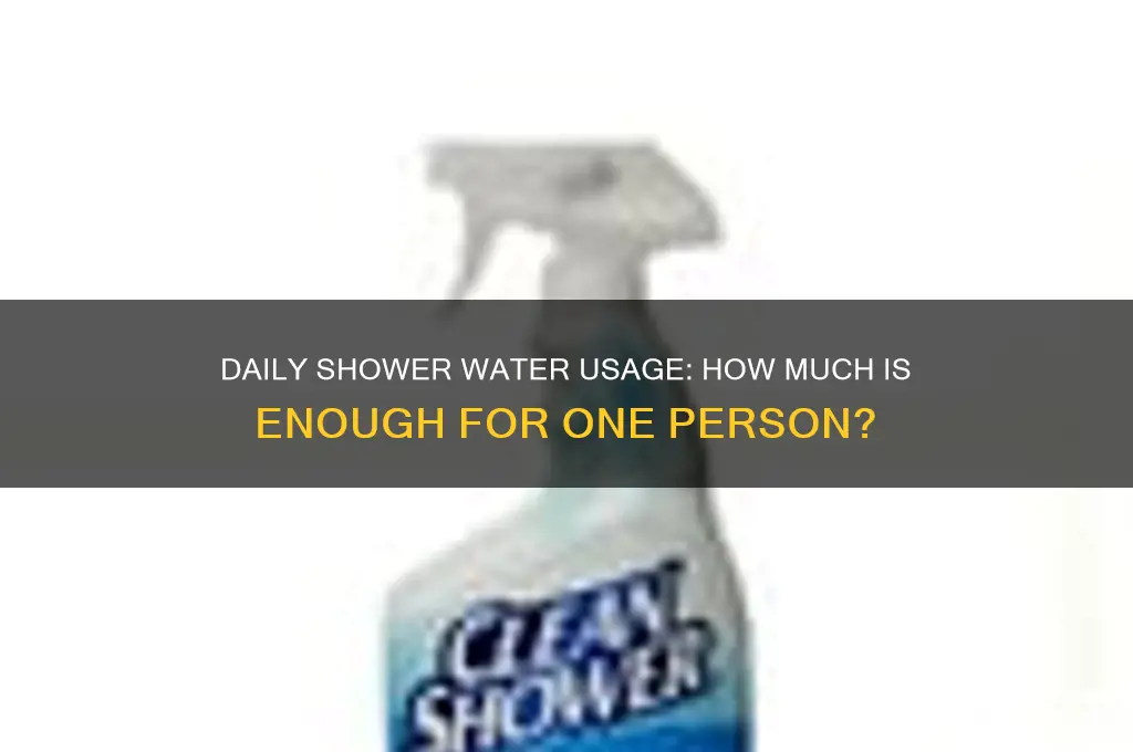 how much water per day per person to shower