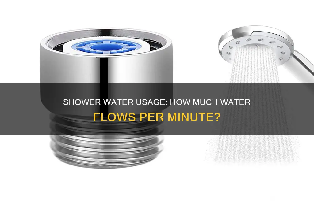 how much water per minute ina shower