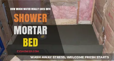 Shower Mortar Bed Water Usage: Uncovering the Hidden Amount
