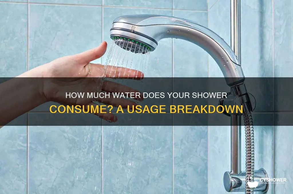 how much water shower take