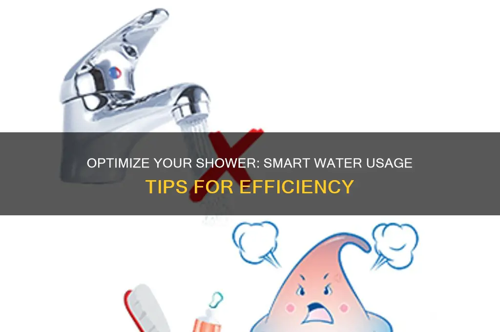 how much water to shower