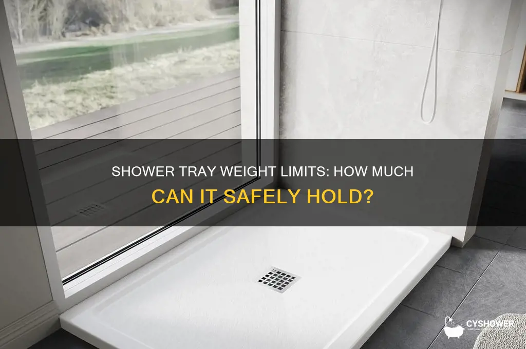 how much weight can a shower tray take