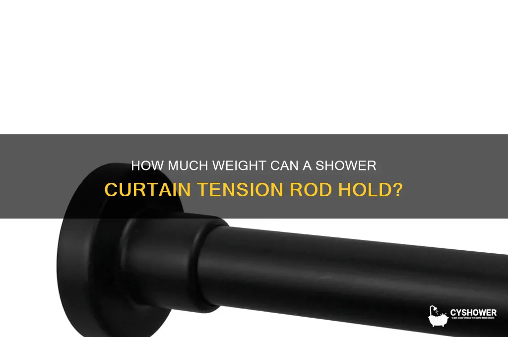 how much weight shower curtain tension rod