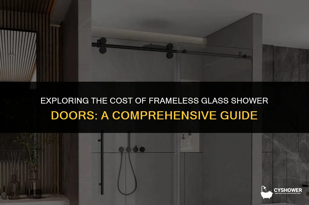 how much will a frameless glass shower door cost