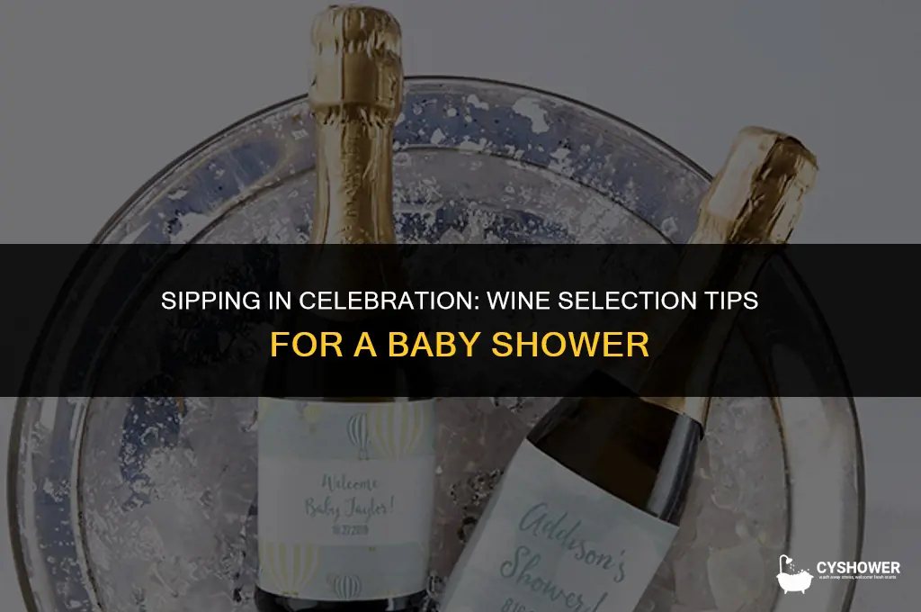 how much wine for a baby shower