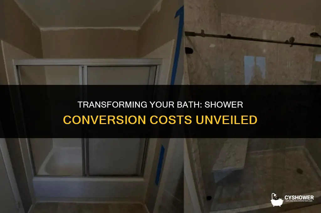 how much would it colst to change bathtub to shower