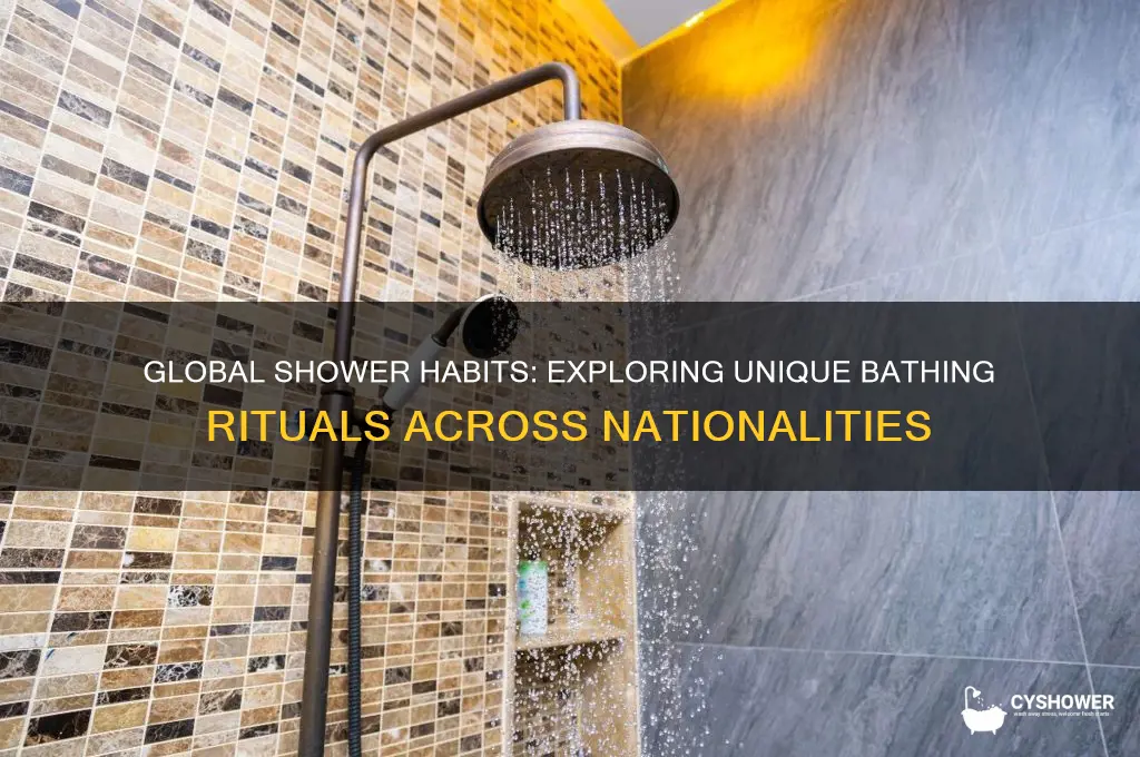 how nationalities take a shower