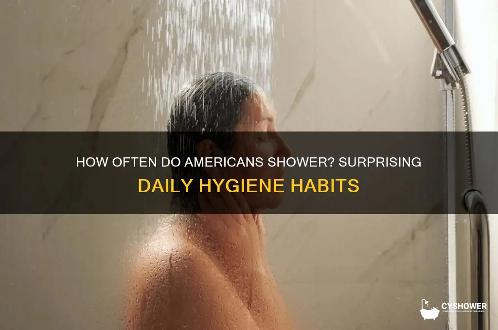 how often american take a shower