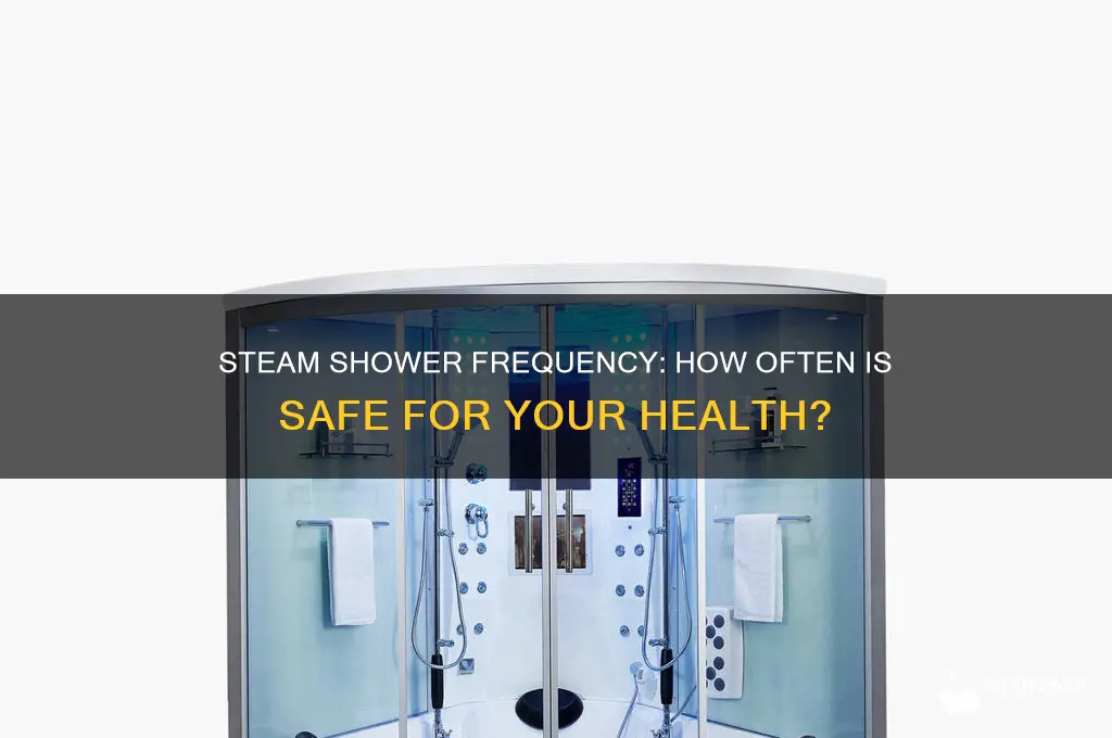 how often can i take steam shower