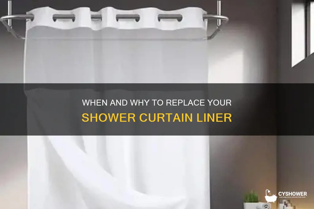 how often change shower curtain liner