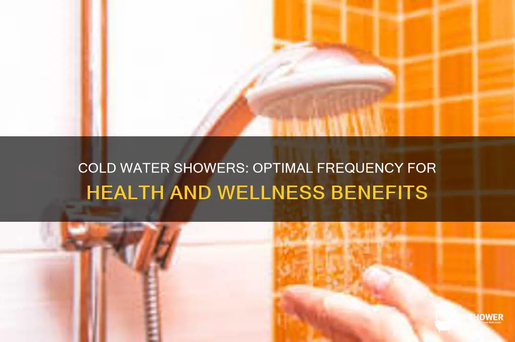 how often cold water shower