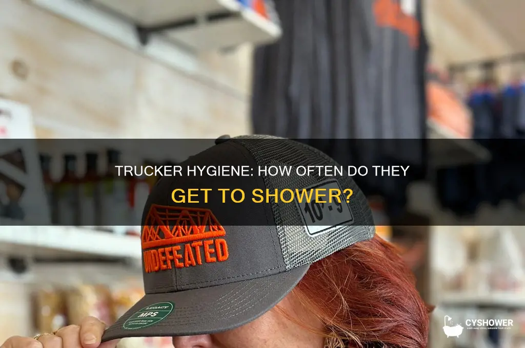 how often do truckers get to shower