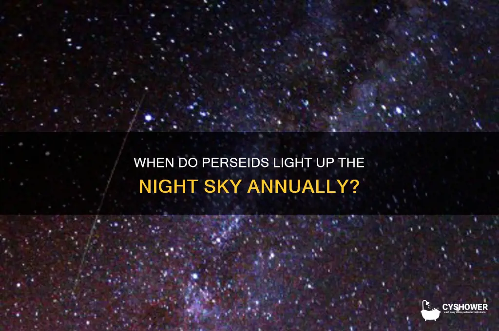 how often does perseid meteor shower happen