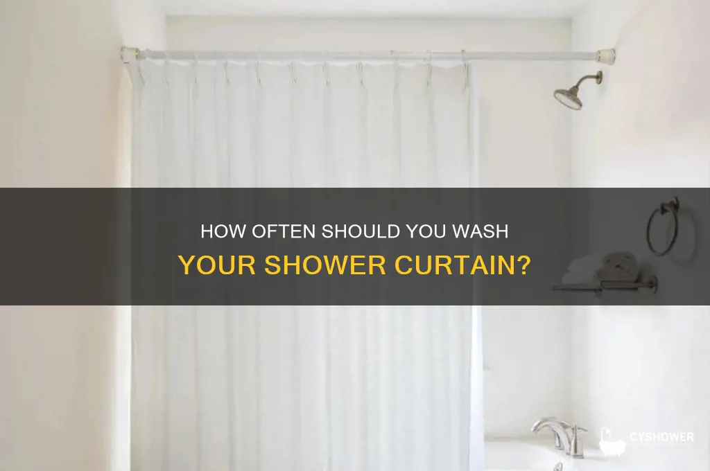 how often laundry shower curtain