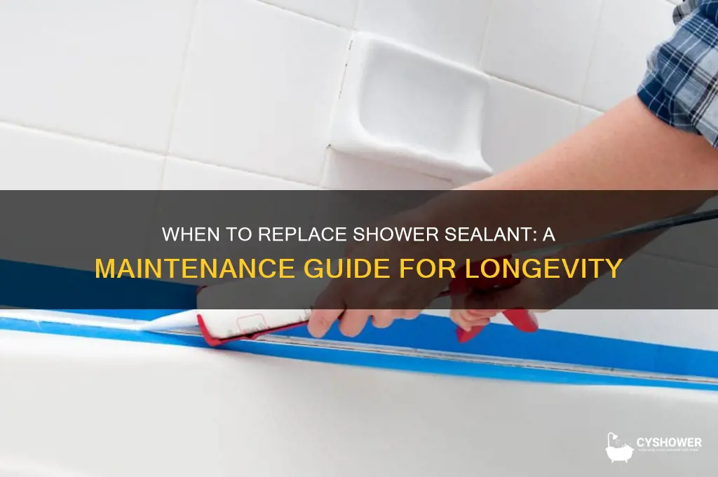 how often replace shower sealant
