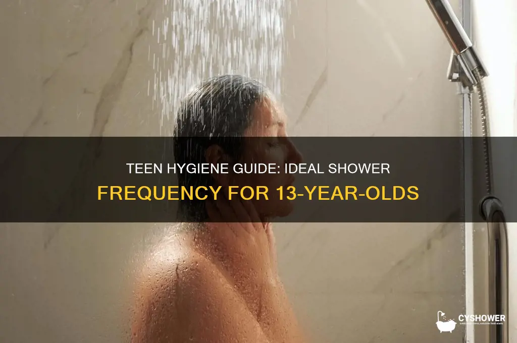 how often should a 13 year old take a shower