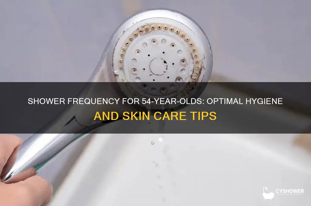 how often should a 54 year-old take a shower
