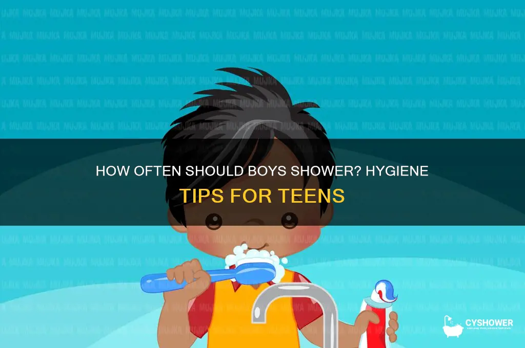 how often should a boy take a shower