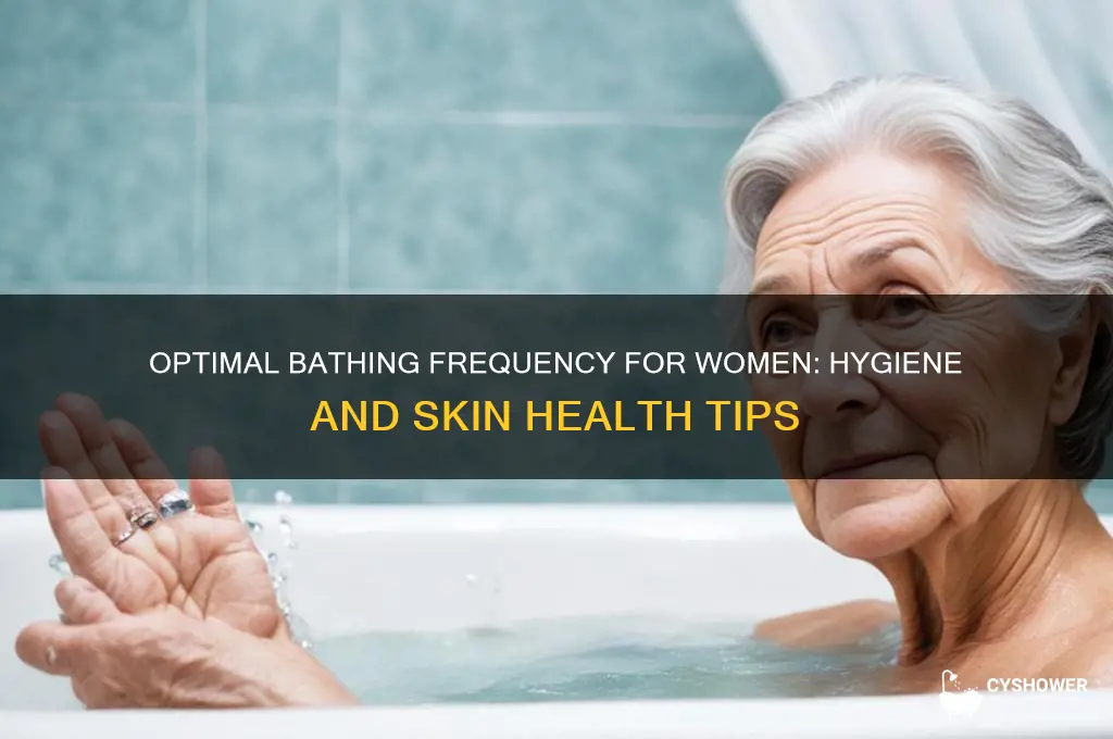 how often should a woman take a bath or shower