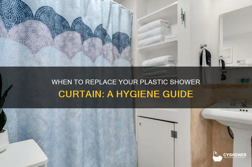 how often should i change my plastic shower curtain